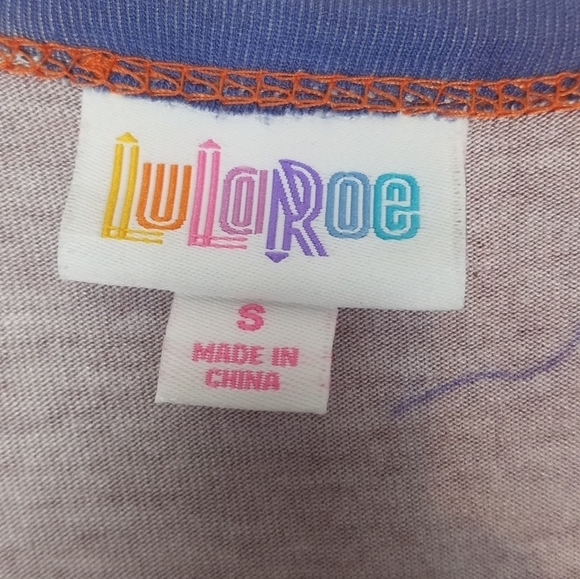 Lularoe striped Joy long open front long cardigan vest - Picture 6 of 9